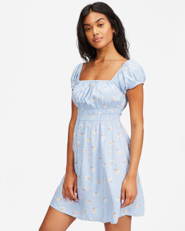 Billabong Wildflower Mini Šaty Rain Drop | NJIVOG-602