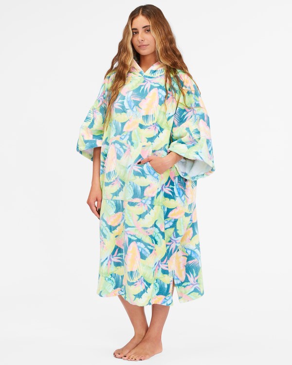 Billabong Women's S Kapucí Towel Marine Tropic | IMTSKC-702