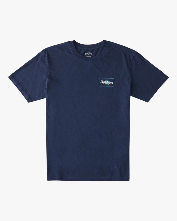 Billabong Worshipper Wave Washed Krátké Sleeve T-Shirt Denim | XWKJQR-192