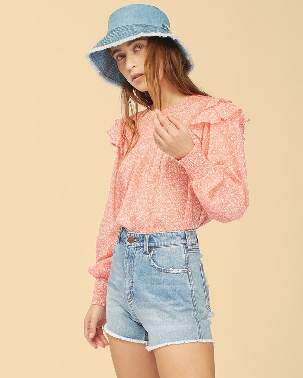 Billabong Wrangler Carefree Top Růžové | TGKPCO-283