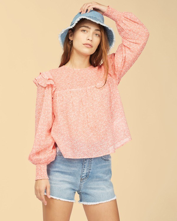 Billabong Wrangler Carefree Top Růžové | TGKPCO-283