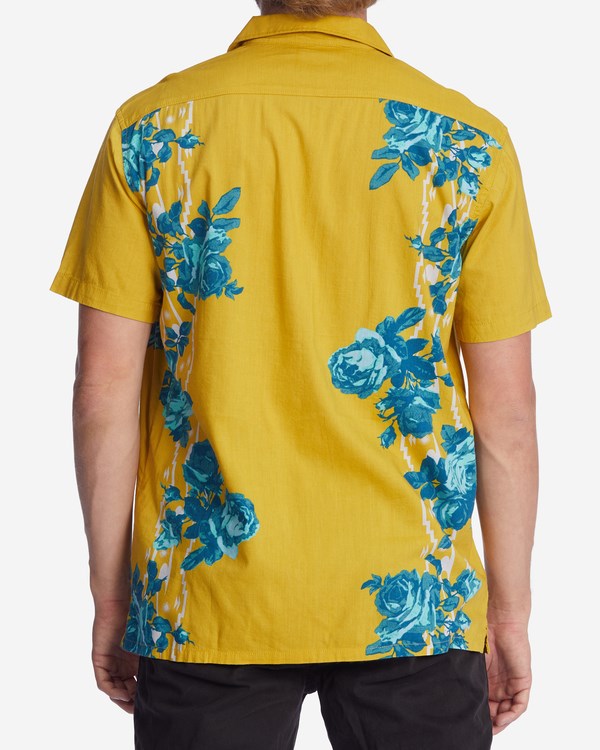 Billabong Wrangler Desert Rose Krátké Sleeve Shirt Zlaté | MZQPLO-314