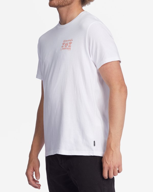 Billabong Wrangler Desert Seas Organic Krátké Sleeve T-Shirt Bílé | IKVEWR-742