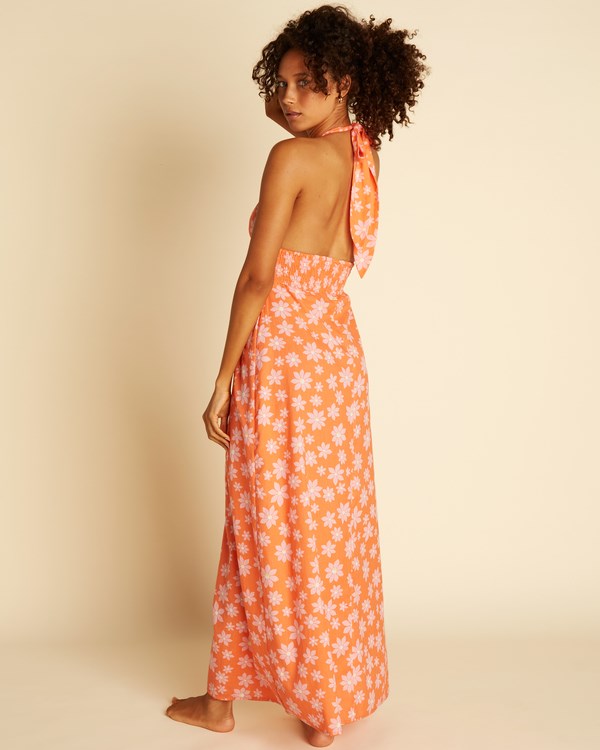 Billabong Wrangler Hung Up Maxi Šaty Fireside | PJSIRT-792
