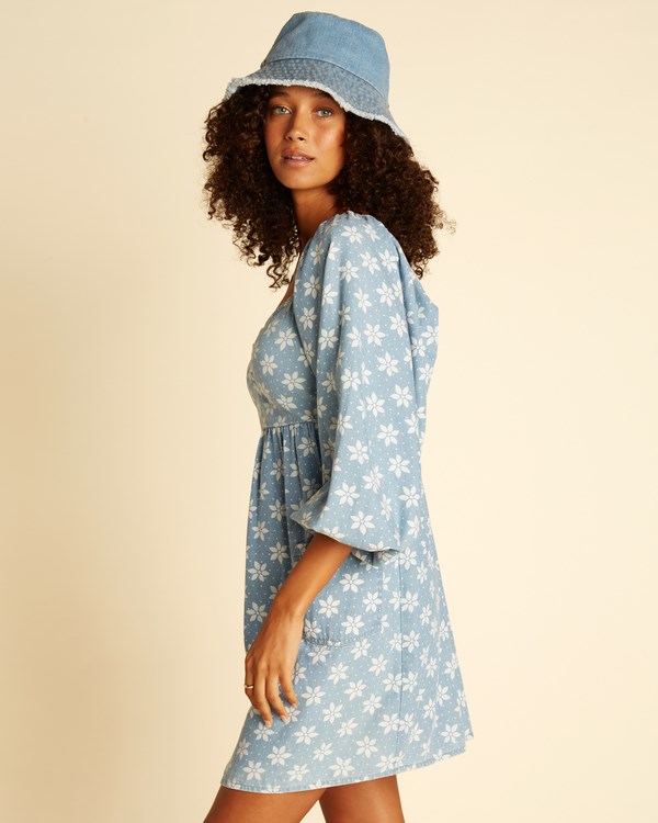 Billabong Wrangler Just A Dream Babydoll Šaty Blankyt | OBDMXC-028