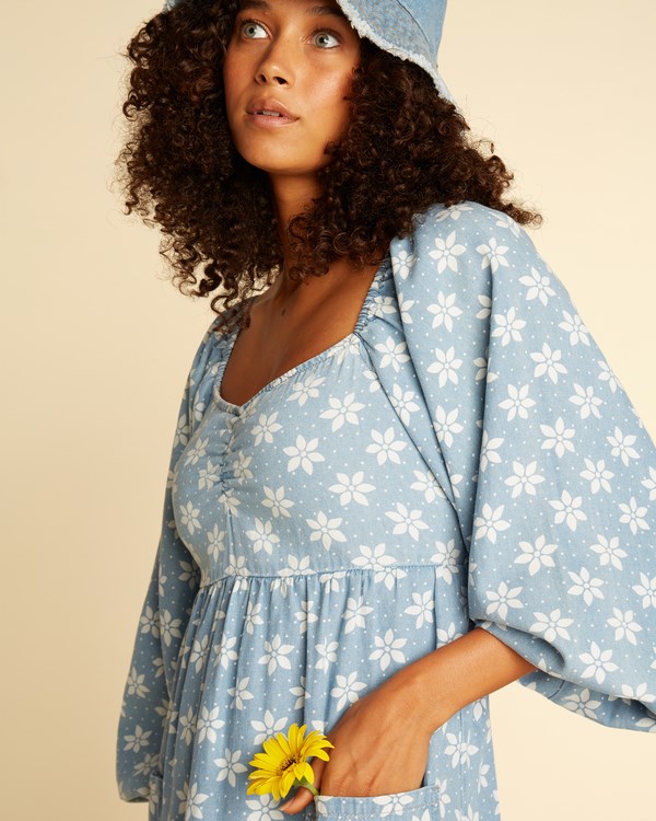 Billabong Wrangler Just A Dream Babydoll Šaty Blankyt | OBDMXC-028