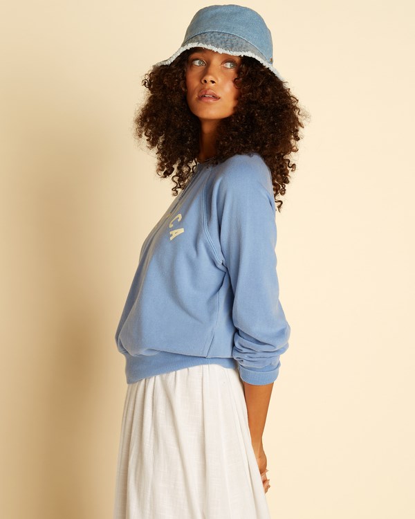 Billabong Wrangler On The Rise Crewneck Sweatshirt Good Jeans | AWLMDN-069