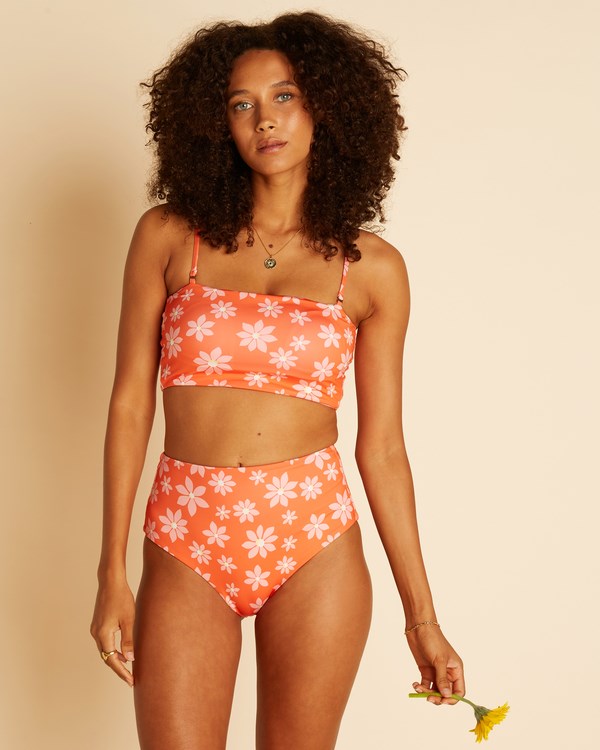 Billabong Wrangler Out West Dreamin Hi Retro Reversible Bikiny Bottoms Fireside | AYVGJL-521