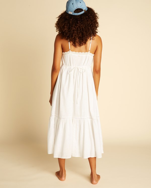 Billabong Wrangler Peachy Keen Midi Šaty Salt Crystal | SCDFOJ-465