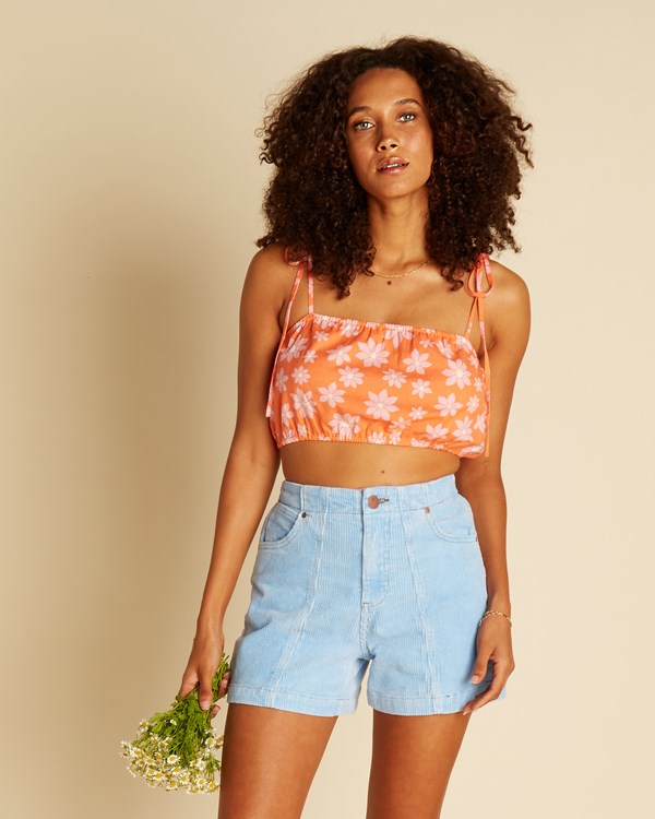Billabong Wrangler Perfect Pair Crop Top Fireside | XNZILP-813