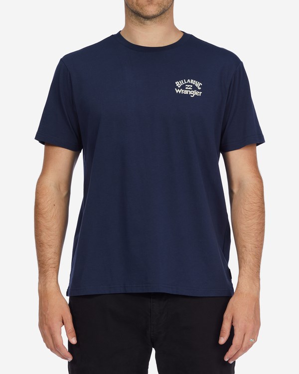 Billabong Wrangler Rancher Organic Krátké Sleeve T-Shirt Night | XNETIS-854