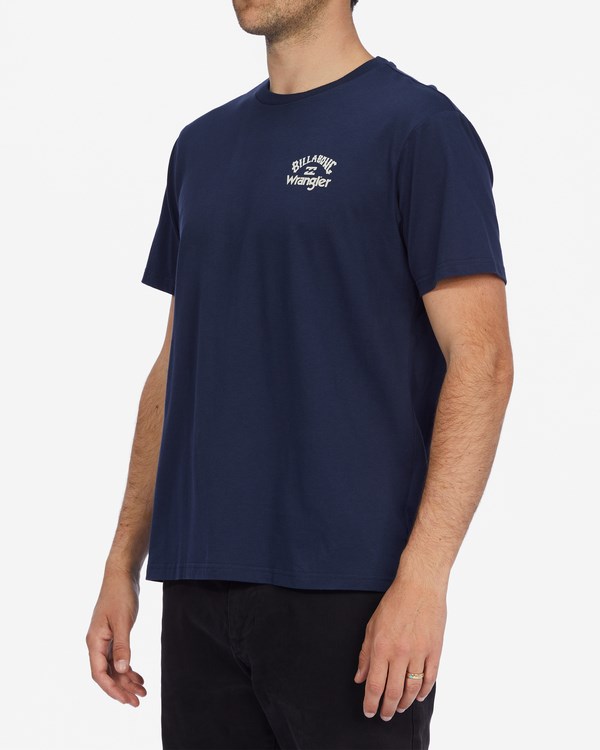 Billabong Wrangler Rancher Organic Krátké Sleeve T-Shirt Night | XNETIS-854