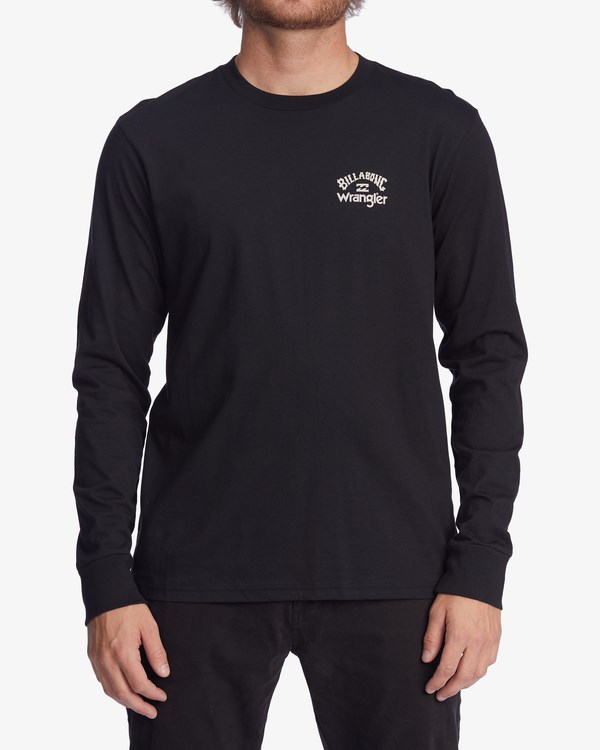 Billabong Wrangler Rancher Organic Long Sleeve T-Shirt Černé | VTDHPR-657