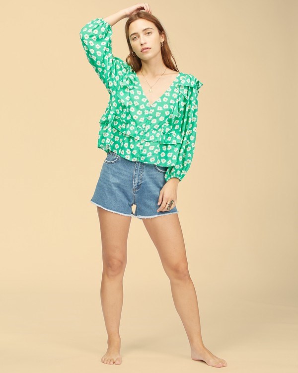 Billabong Wrangler Romance Me Top Clover | LGSCHA-062