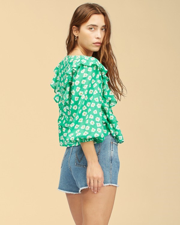 Billabong Wrangler Romance Me Top Clover | LGSCHA-062