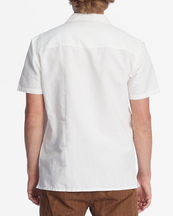 Billabong Wrangler Sacred Sands Hemp Krátké Sleeve Shirt Bílé | OUTPHI-675