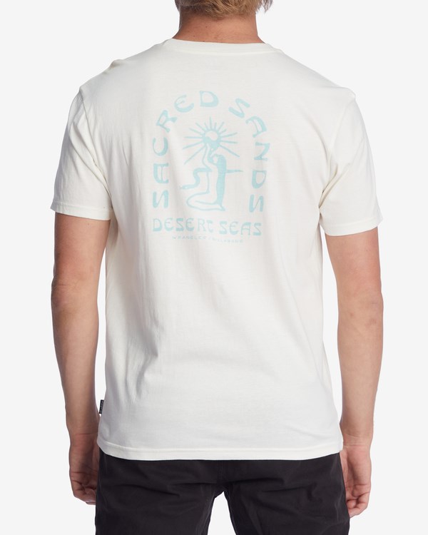 Billabong Wrangler Sacred Sands Organic Krátké Sleeve T-Shirt Bílé | PEHLOD-650