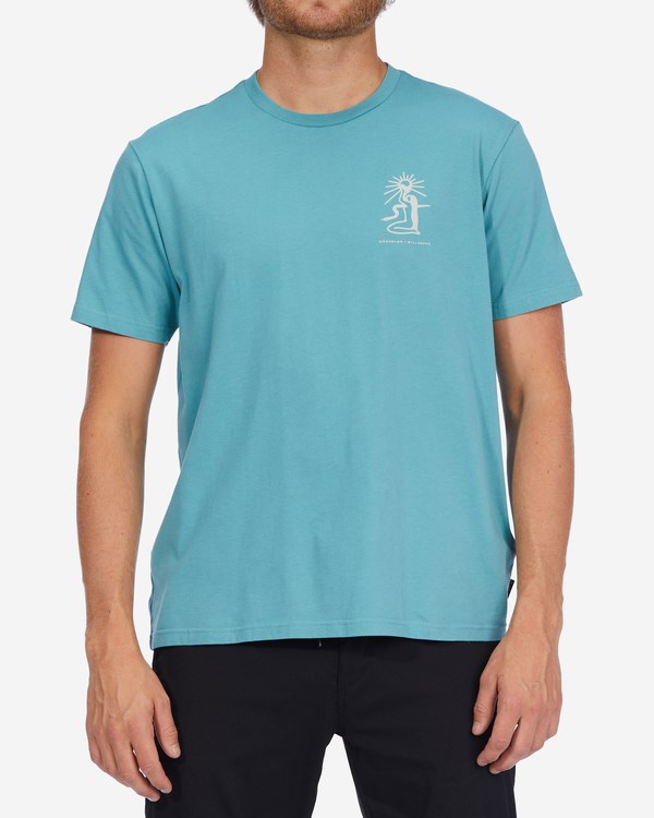 Billabong Wrangler Sacred Sands Organic Krátké Sleeve T-Shirt Mátově Zelená | YVGASF-743