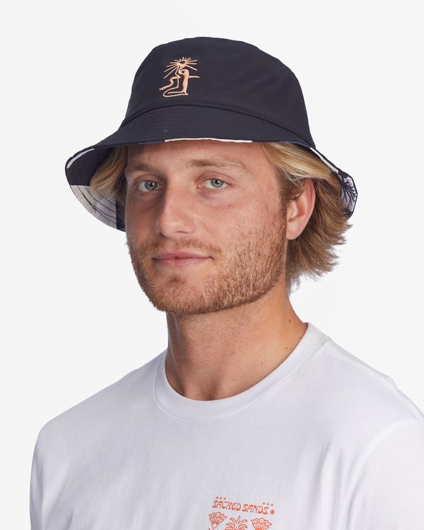 Billabong Wrangler Sacred Sun Reversible Bucket Hat Černé | JIARPC-510