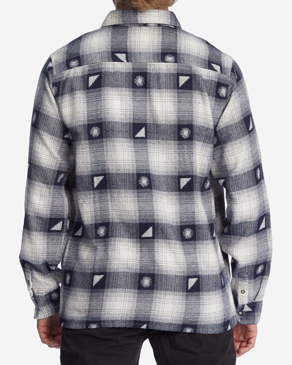 Billabong Wrangler Shadows Flannel Shirt Eclipse | YPJEQM-693