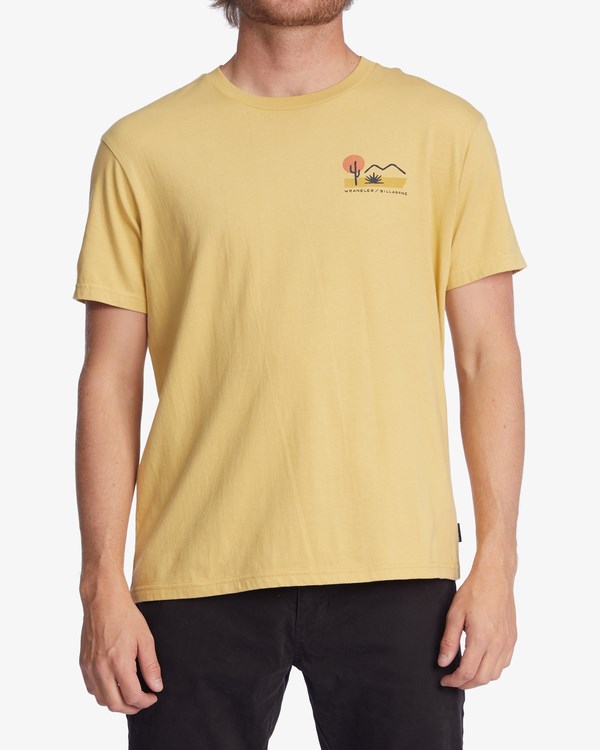 Billabong Wrangler Solstice Organic Krátké Sleeve T-Shirt Straw | GTCAYZ-854