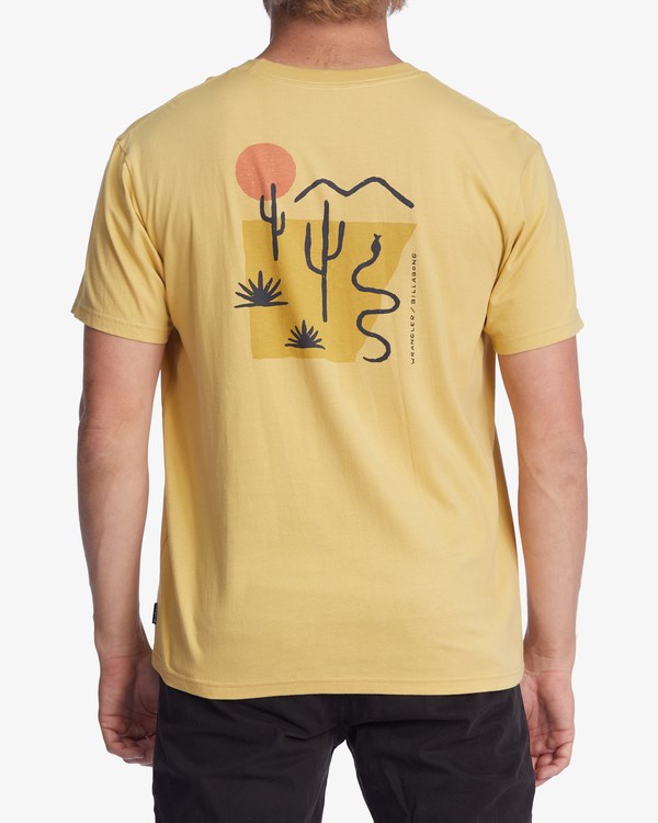 Billabong Wrangler Solstice Organic Krátké Sleeve T-Shirt Straw | GTCAYZ-854