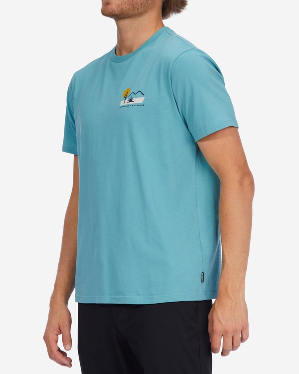 Billabong Wrangler Solstice Organic Krátké Sleeve T-Shirt Mátově Zelená | RJSFVG-718