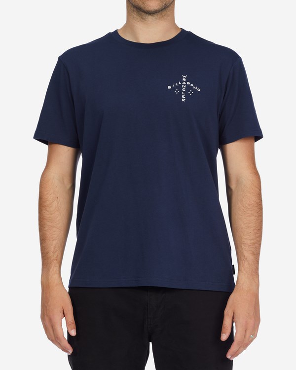 Billabong Wrangler Trading Post Organic Krátké Sleeve T-Shirt Night | ZNECKR-405