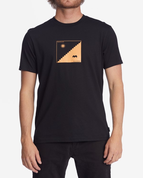 Billabong Wrangler United By Organic Krátké Sleeve T-Shirt Černé | MHZTYS-497