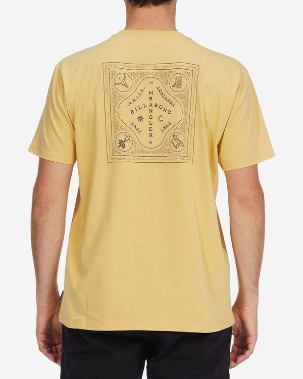 Billabong Wrangler Vast And Free Organic Krátké Sleeve T-Shirt Straw | NTPARO-983