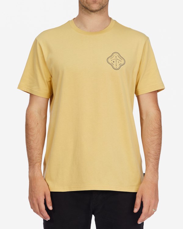 Billabong Wrangler Vast And Free Organic Krátké Sleeve T-Shirt Straw | NTPARO-983