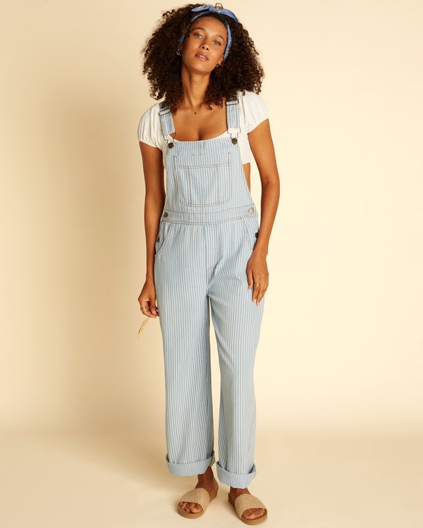 Billabong Wrangler Well Suited Denim Overalls Blankyt | WIGDLN-768