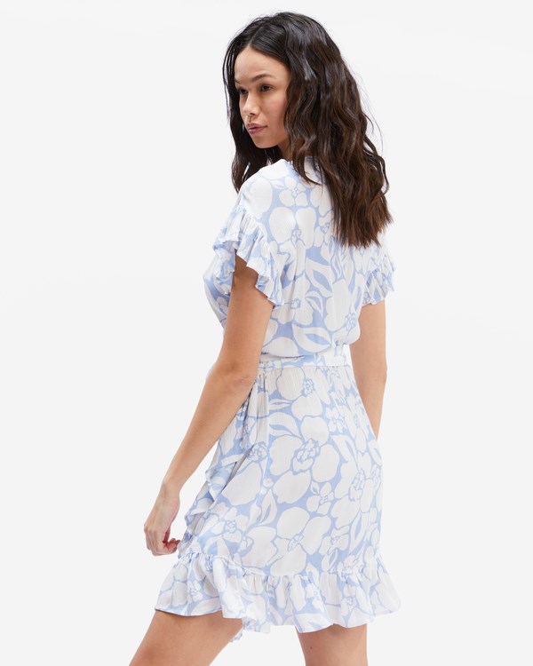 Billabong Wrap And Roll Woven Šaty Rain Drop | AFMORU-405