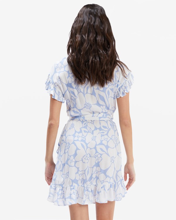 Billabong Wrap And Roll Woven Šaty Rain Drop | AFMORU-405