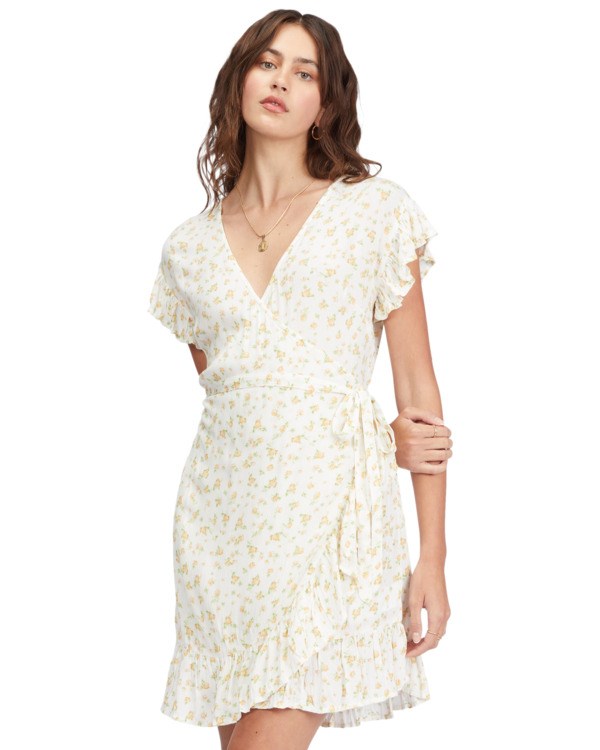 Billabong Wrap And Roll Woven Šaty Salt Crystal | VRBJSP-918