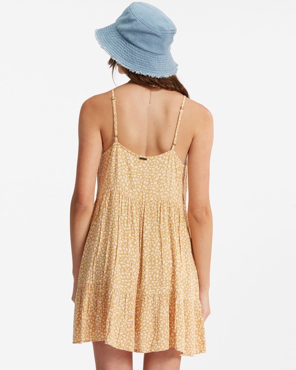 Billabong You Got It Mini Šaty Světle Zlaté | ABYDJL-034