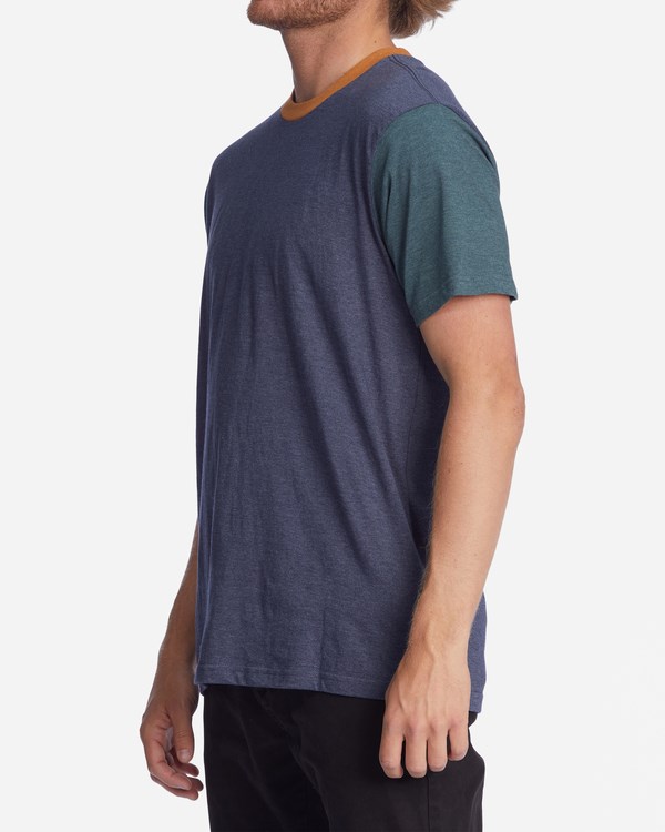 Billabong Zenith Krátké Sleeve T-Shirt Denim | BQKSYX-516
