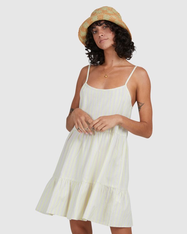 Billabong Zesty Mini Šaty Citrón | RDOKSJ-019